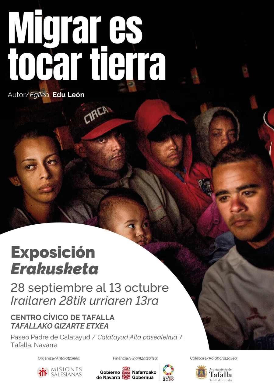 Cartel presentación Migrar es tocar tierra